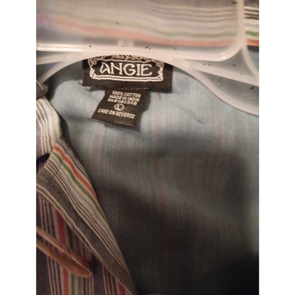 Angie Dress, Women's Size Large, Mini, Sleeveless, Striped, Pockets, EUC - Picture 5 of 7